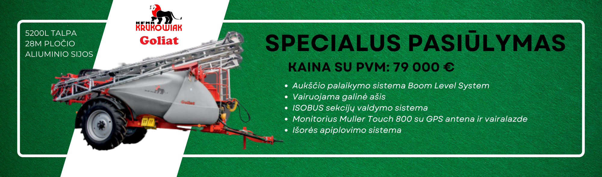 Krukowiak Specialus pasiūlymas